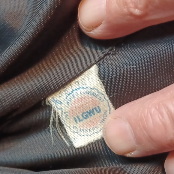 Portrait Union Made USA Rare Vintage  Black Checker %100 Wood Coat  XL - Picture 8 of 10